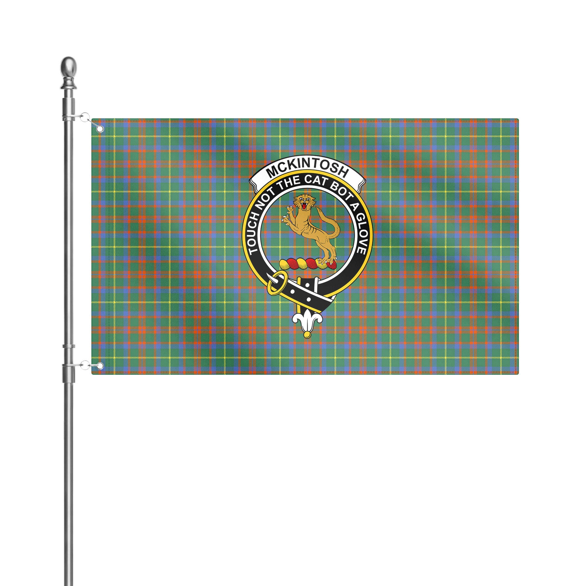 McKintosh Hunting Ancient Tartan Crest House Flag