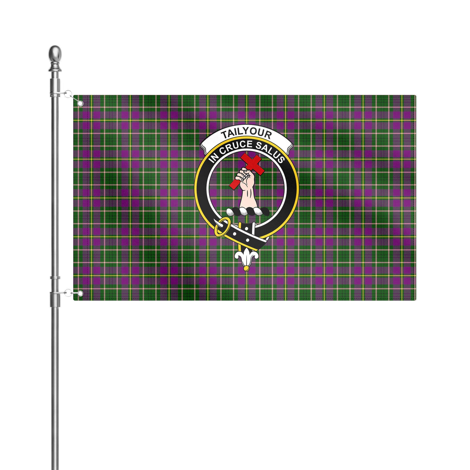 Tailyour (or Taylor) Tartan Crest House Flag