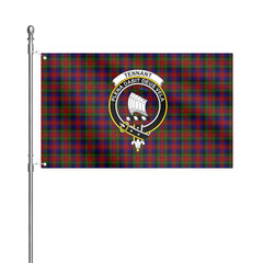 Tennant Tartan Crest House Flag