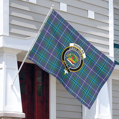 Douglas Modern Tartan Crest House Flag