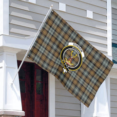 Gordon Weathered Tartan Crest House Flag