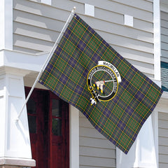 MacMillan Hunting Modern Tartan Crest House Flag