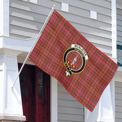 McAlister Modern Tartan Crest House Flag