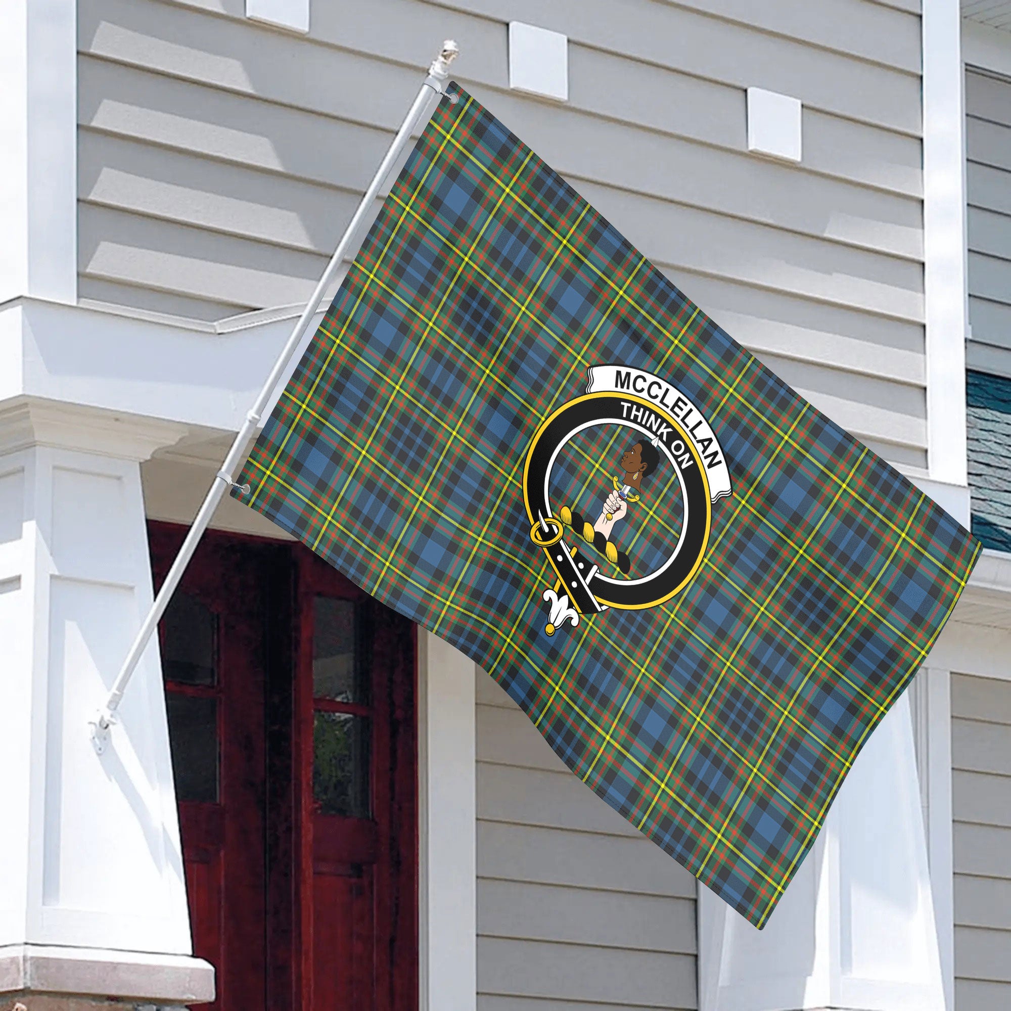 McClellan Ancient Tartan Crest House Flag