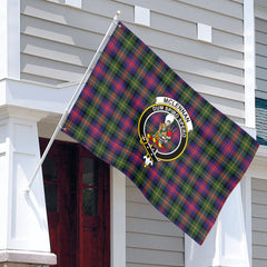 McLennan Modern Tartan Crest House Flag