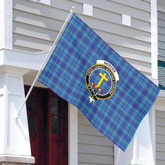 Mercer Modern Tartan Crest House Flag