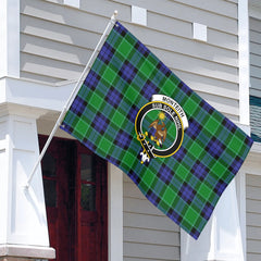 Monteith Tartan Crest House Flag