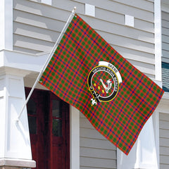 Skene Modern Tartan Crest House Flag