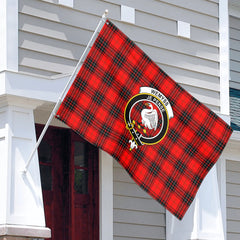 Wemyss Modern Tartan Crest House Flag