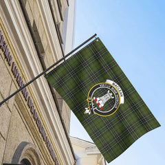 MacLean Hunting Tartan Crest House Flag