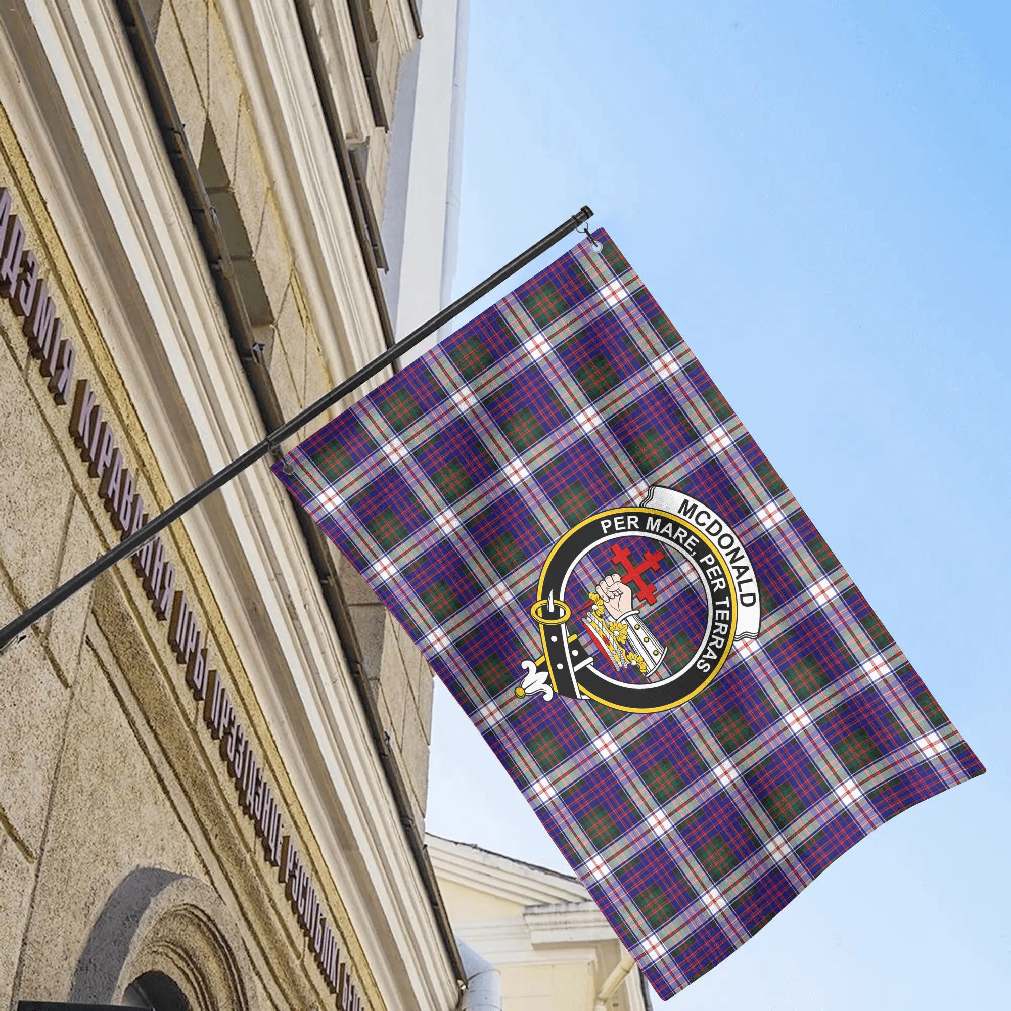 McDonald Dress Modern Tartan Crest House Flag