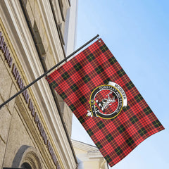 McQueen Modern Tartan Crest House Flag