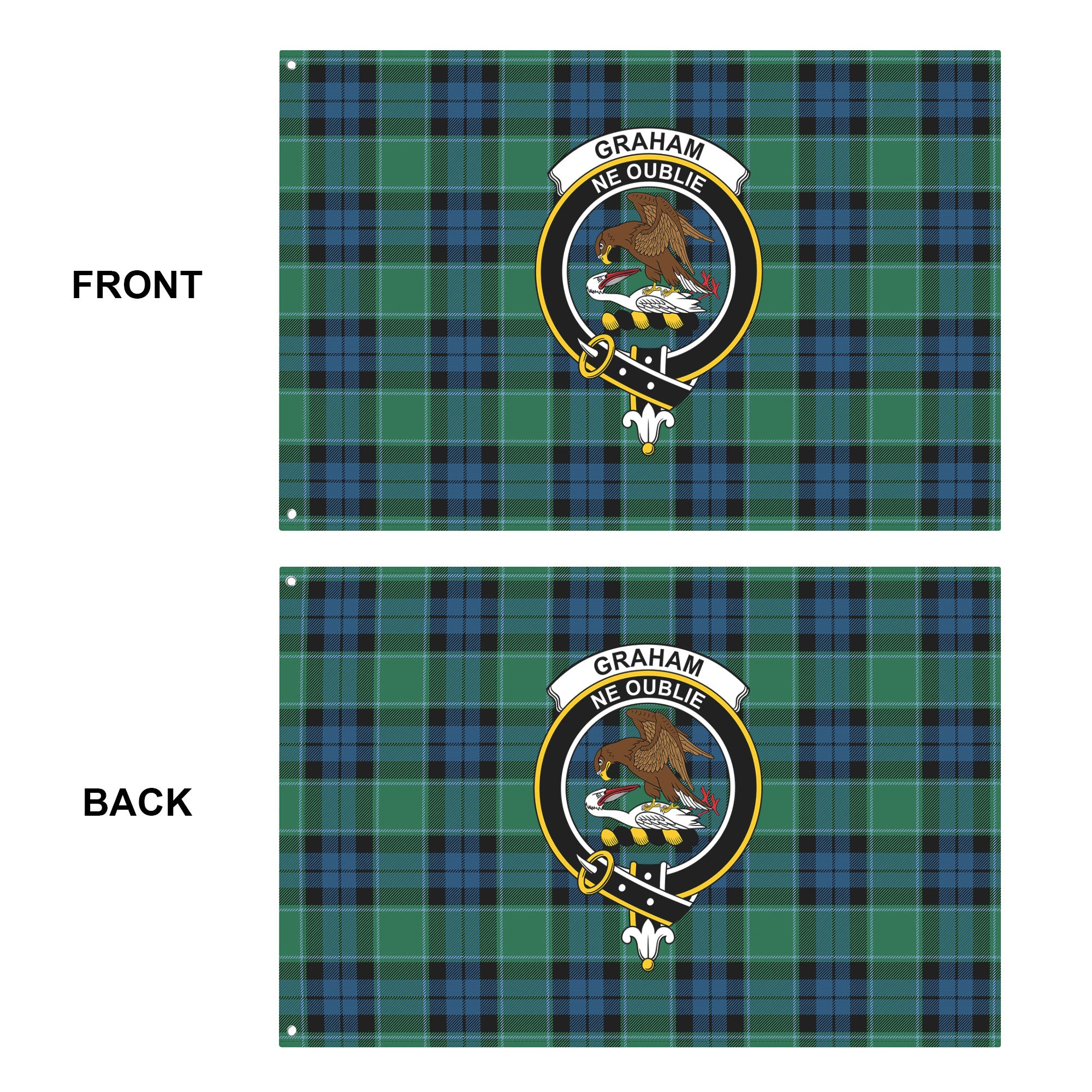 Graham of Menteith Ancient Tartan Crest House Flag