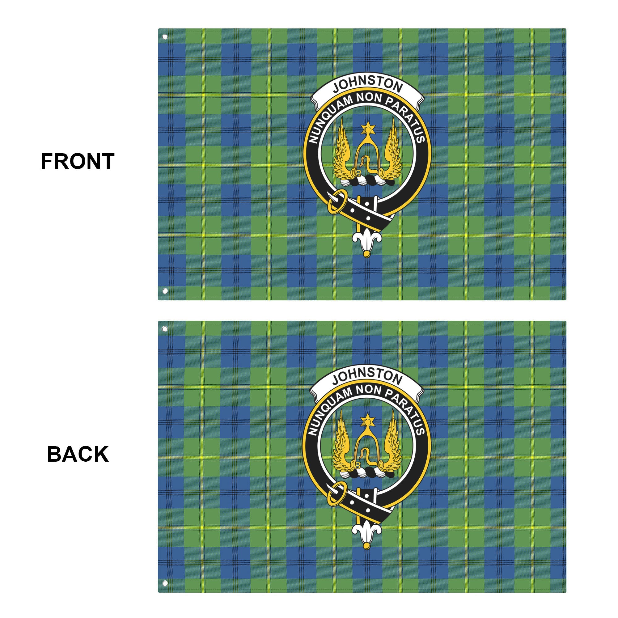 Johnston Ancient Tartan Crest House Flag