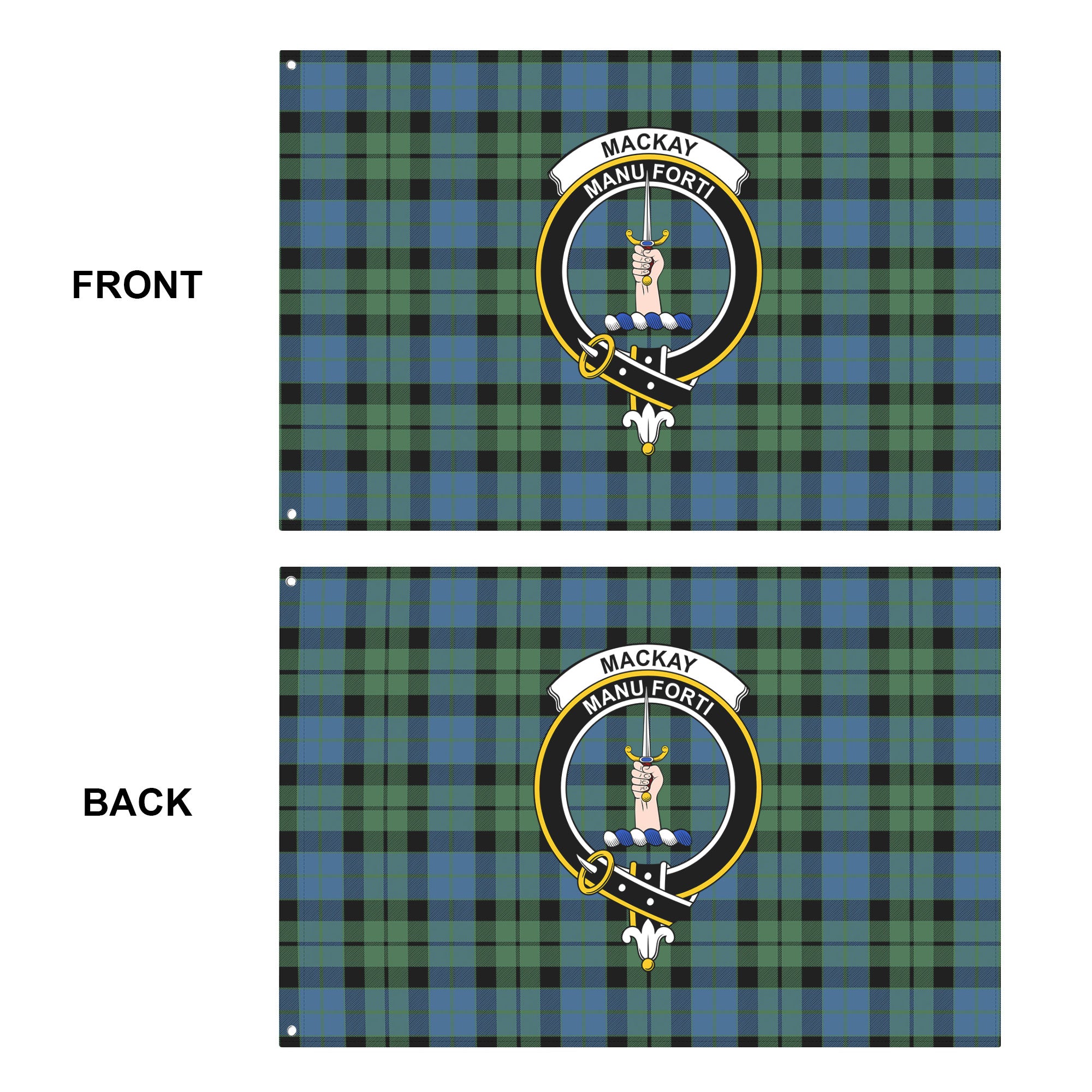 MacKay Ancient Tartan Crest House Flag
