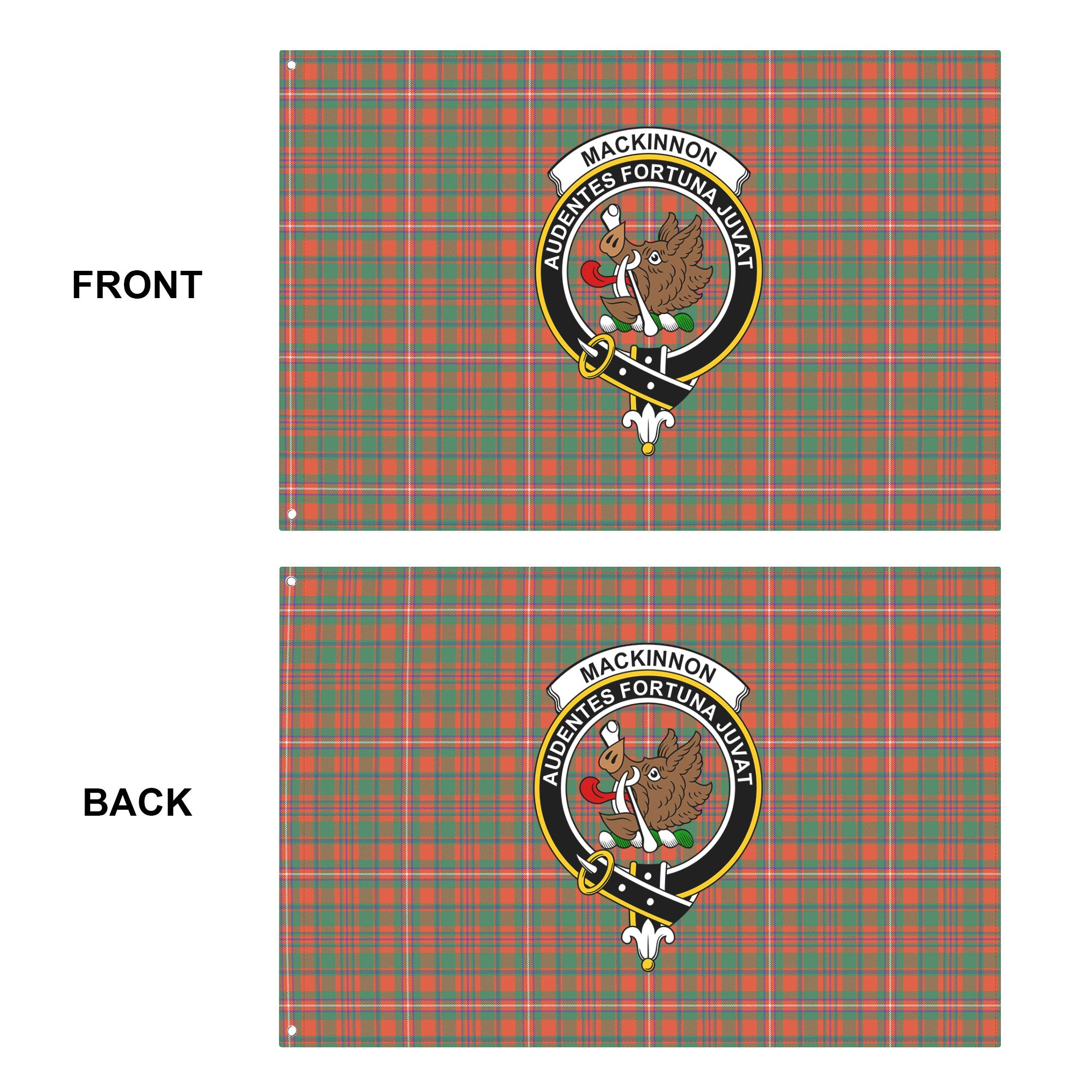 MacKinnon Ancient Tartan Crest House Flag