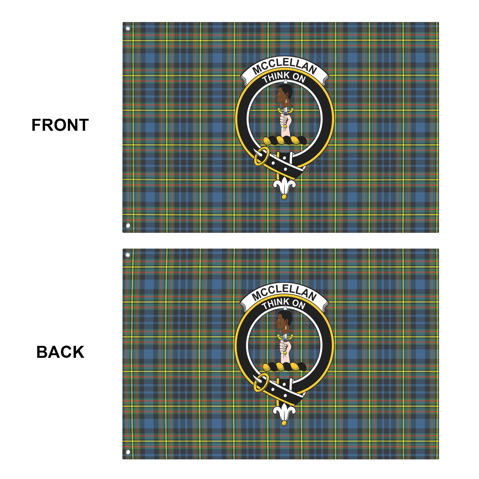 McClellan Ancient Tartan Crest House Flag