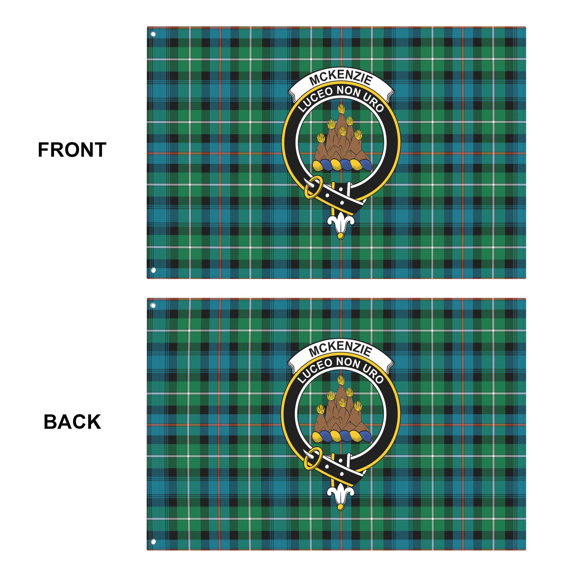McKenzie Ancient Tartan Crest House Flag