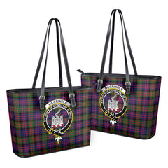 McCrindle Tartan Crest Leather Tote Bag