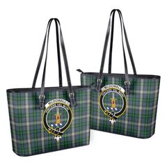 McDowall Tartan Crest Leather Tote Bag