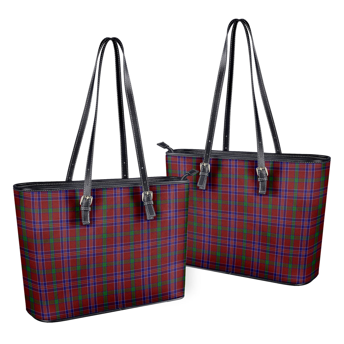 McNiven Tartan Leather Tote Bag