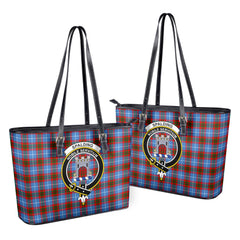 Spalding Tartan Crest Leather Tote Bag