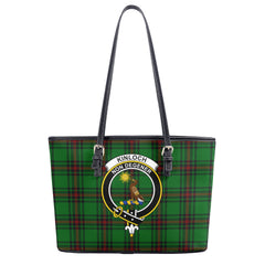 Kinloch Tartan Crest Leather Tote Bag