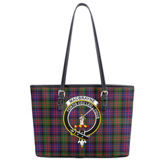 MacBrayne Tartan Crest Leather Tote Bag