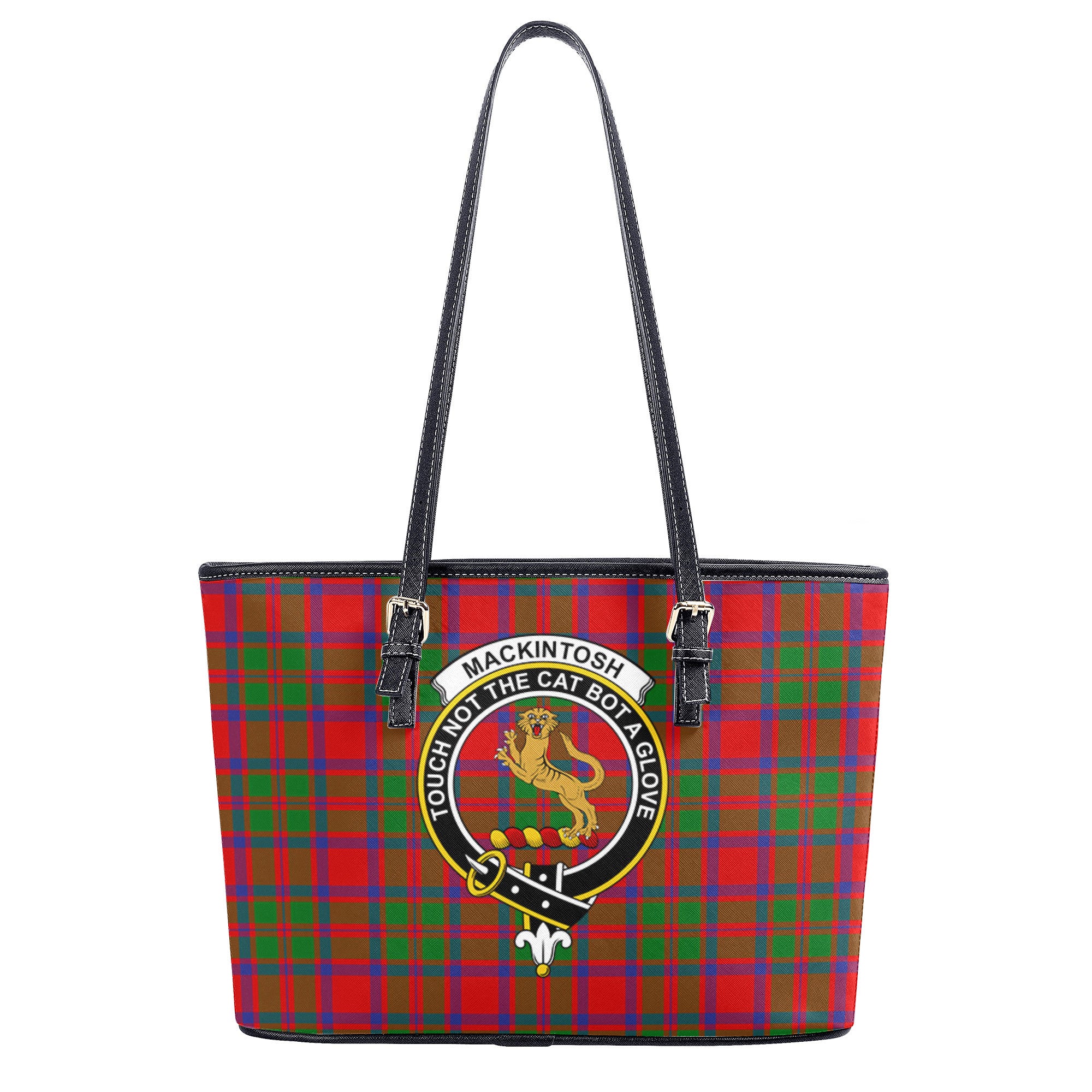 MacKintosh Modern Tartan Crest Leather Tote Bag