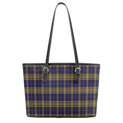 Morris of Wales Tartan Leather Tote Bag