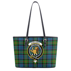 Newlands Tartan Crest Leather Tote Bag