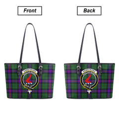 Armstrong Modern Tartan Crest Leather Tote Bag