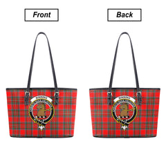 Binning (of Wallifoord) Tartan Crest Leather Tote Bag