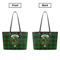 Kinloch Tartan Crest Leather Tote Bag