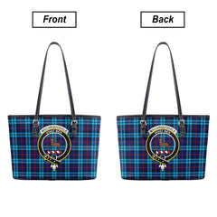 MacCorquodale Tartan Crest Leather Tote Bag