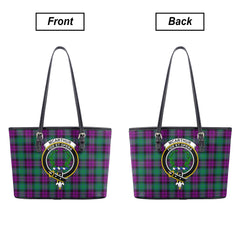 McArthur – Milton Tartan Crest Leather Tote Bag