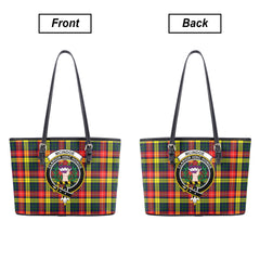 McIndoe Tartan Crest Leather Tote Bag