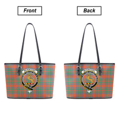 McKintosh Ancient Tartan Crest Leather Tote Bag