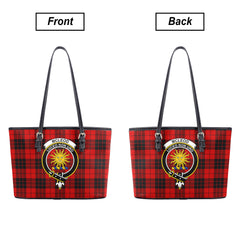 McLeod of Raasay Tartan Crest Leather Tote Bag