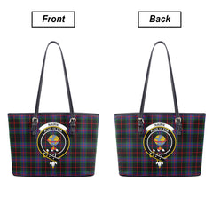 Nairn Tartan Crest Leather Tote Bag