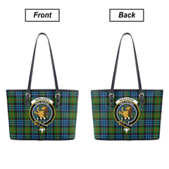 Newlands Tartan Crest Leather Tote Bag