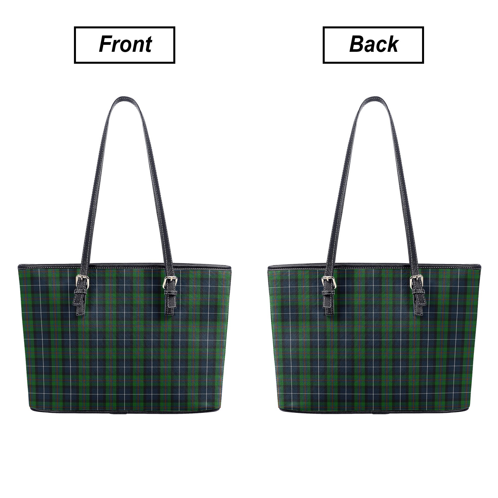 Peebles Tartan Leather Tote Bag