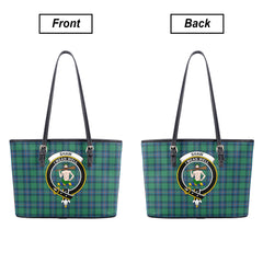 Shaw (of Sauchie) Ancient Tartan Crest Leather Tote Bag