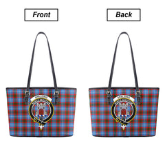 Spalding Tartan Crest Leather Tote Bag