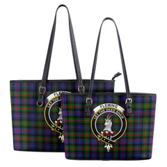 Fleming Tartan Crest Leather Tote Bag