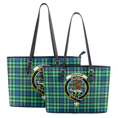 Graham of Montrose Ancient Tartan Crest Leather Tote Bag