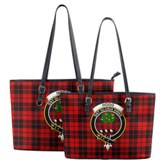 Hogg Tartan Crest Leather Tote Bag