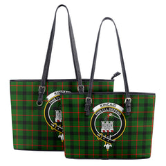 Kincaid Tartan Crest Leather Tote Bag