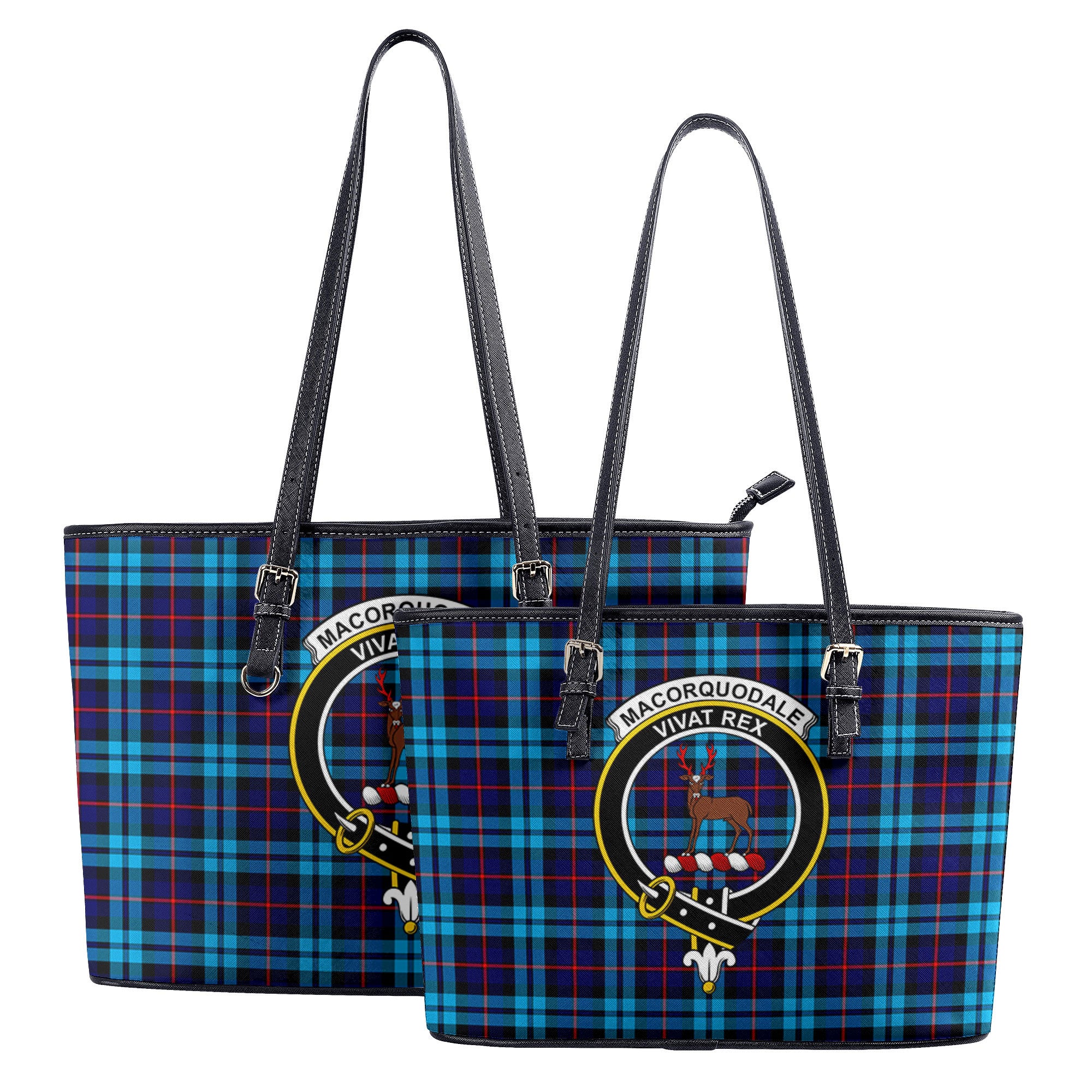 MacCorquodale Tartan Crest Leather Tote Bag