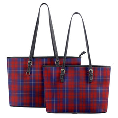 Matthews Tartan Leather Tote Bag